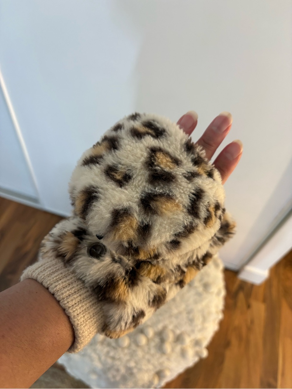 Animal Print Mittens